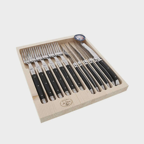 Mai 12Pc Cutlery Set - Black