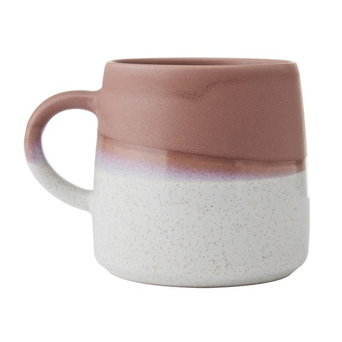 Stoneware Mug, Pink Glaze, 390ml, Labelled