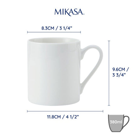 Egret Mugs 380ml 4pc Set