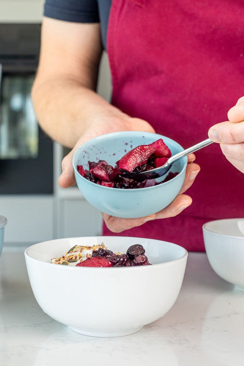 4 Piece Meal Prep Bowl Set with Lids, Mineral Water, Carded
