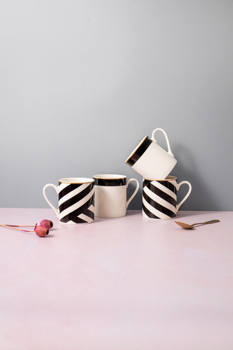Luxe Deco Mugs 380ml 4pc Set