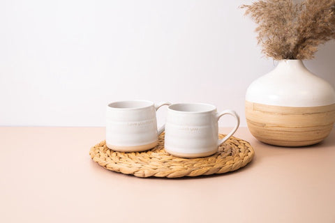 I Love You Mugs 2pc Set - 380ml