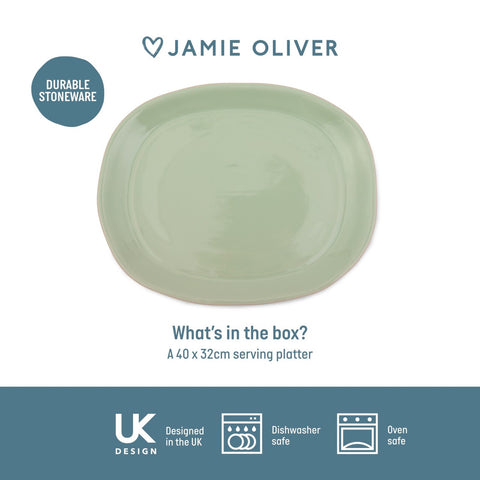 Big Love Stoneware Feast Platter, 41x33x4cm, Gift Boxed