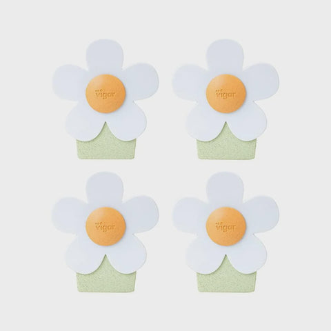 White Magic Vigar Florganic Magnet Clip 4Piece
