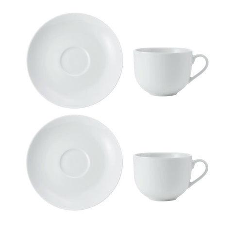 Chalk Tea Cup & Saucer 220ml 2pc Set