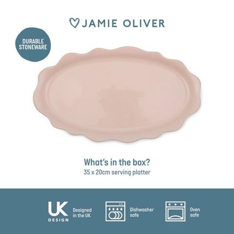 Big Love Stoneware Pass Me Platter, 35x20x2.5cm, Gift Boxed