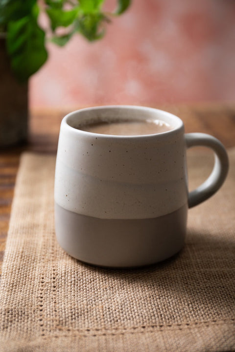 Stoneware Mug, Grey Glaze, 390ml, Labelled