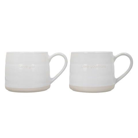 I Love You Mugs 2pc Set - 380ml