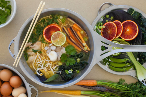 Noni 4.5L Saucepan + 27cm Skillet Lid Set