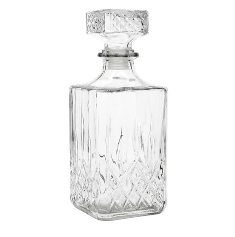 Cut Glass Effect Decanter Set, 900ml, Gift Boxed