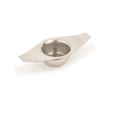 Double Handed Tea Strainer w/Drip Bowl
