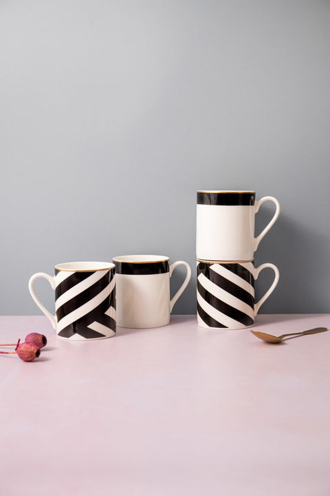 Luxe Deco Mugs 380ml 4pc Set
