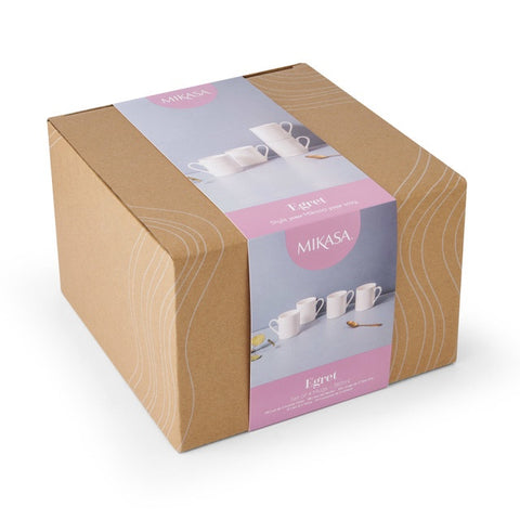 Egret Mugs 380ml 4pc Set