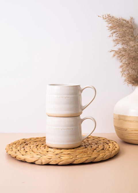 I Love You Mugs 2pc Set - 380ml