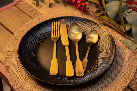 Round Placemat 4pc Set - Hessian - 38cm dia