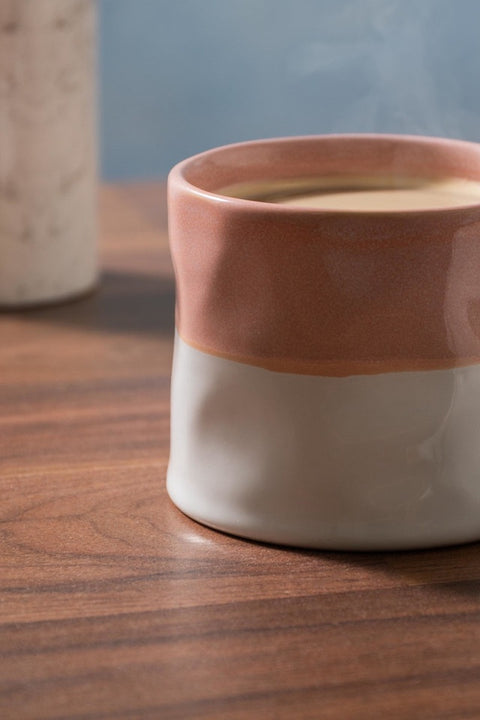 Stoneware Mug, Ombre Pink, 350ml, Labelled