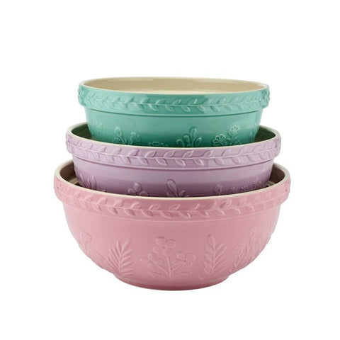 Baking Traditions Mixing Bowl 3 Pack Pastel Multi Colour