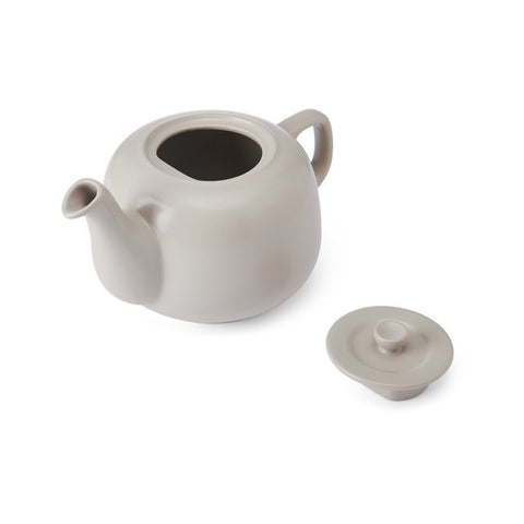 Ceramic Teapot, Latte, 1.2 Litres, Labelled