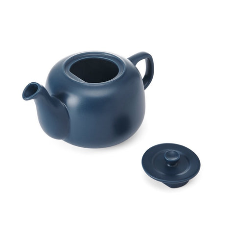 Ceramic Teapot, Navy, 1.2 Litres, Labelled