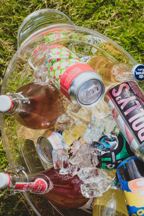 Large Oval Drink Pail Clear