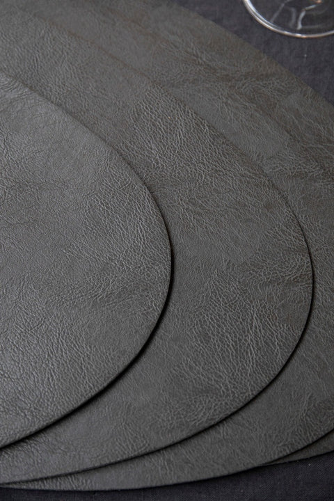 Pebble Placemat 4pc Set - Grey - 38 x 30cm