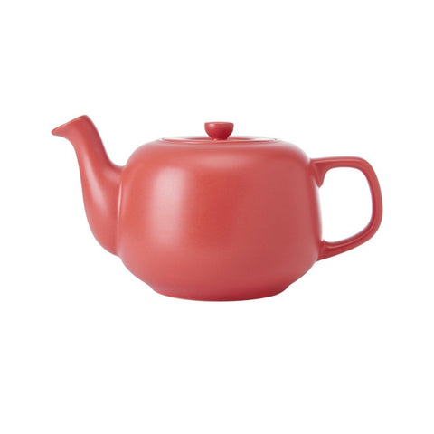 Ceramic Teapot, Red, 1.2 Litres, Labelled