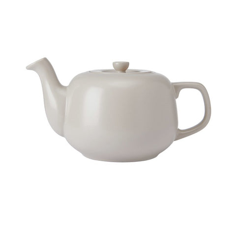 Ceramic Teapot, Latte, 1.2 Litres, Labelled