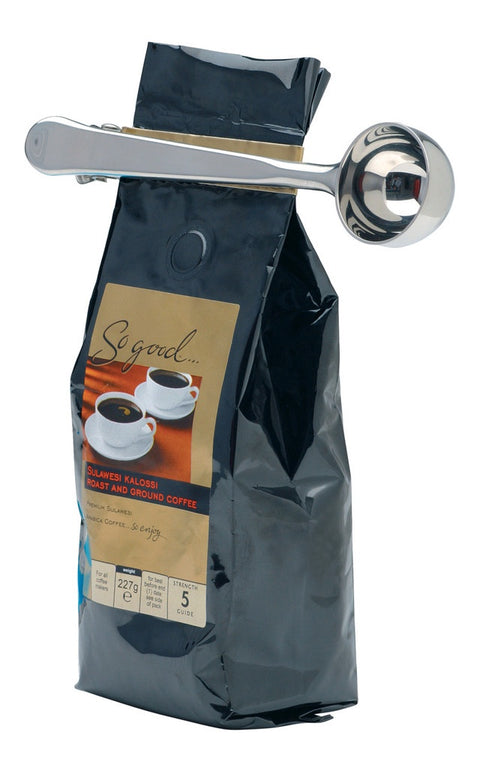 SS Coffee Measure Spoon and Bag Clip