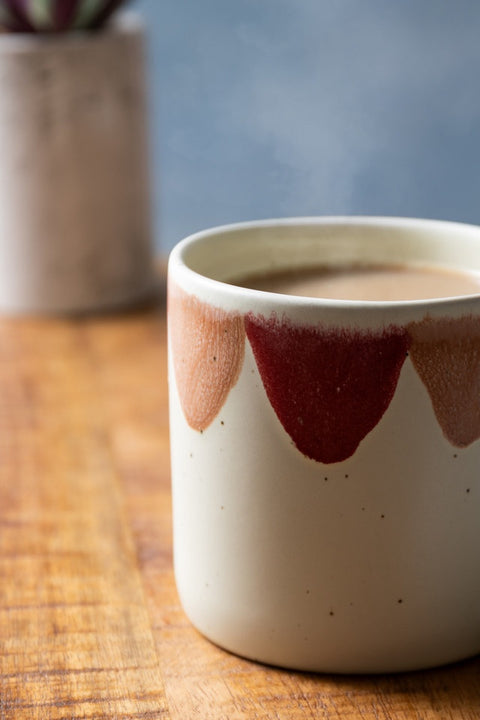 Stoneware Mug, Scallop, 380ml, Labelled