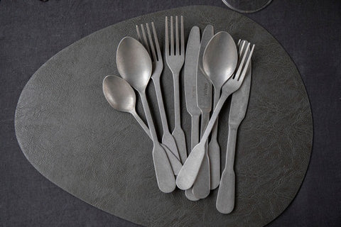 Pebble Placemat 4pc Set - Grey - 38 x 30cm