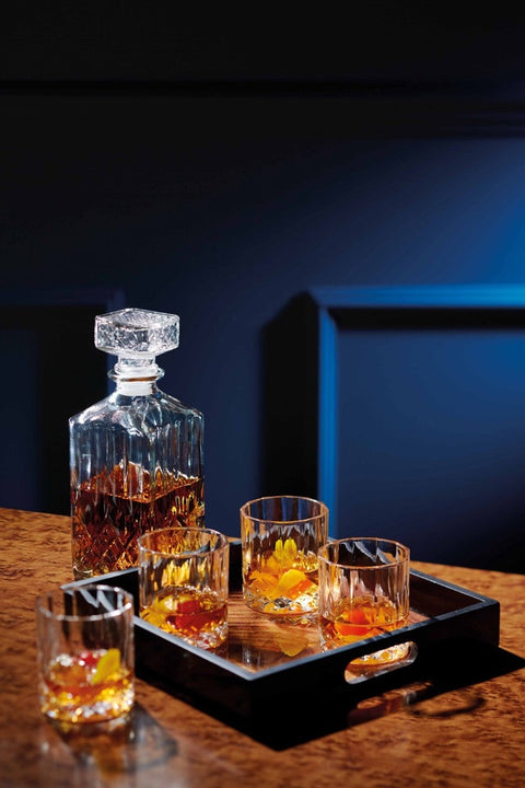 Cut Glass Effect Decanter Set, 900ml, Gift Boxed