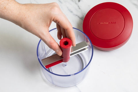 Hand Pull Food Chopper, 700ml, Empire Red, Boxed