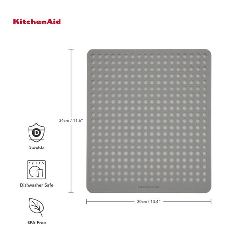 Sink Mat, Charcoal Grey, Carded