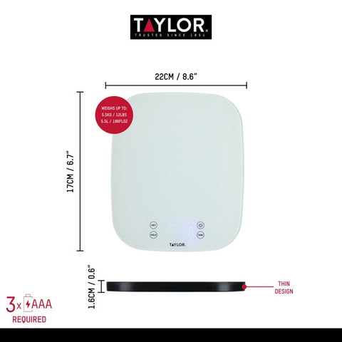 Large Capacity Waterproof Digital Kitchen Scale, 14kg Gift Boxed