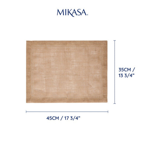 Rectangle Placemat 2pc Set - Jute - 45 x 35cm