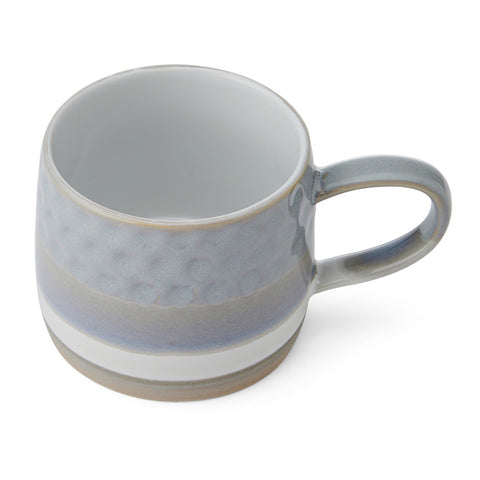 Stoneware Mug, Textured Ombre Grey, 320ml, Labelled