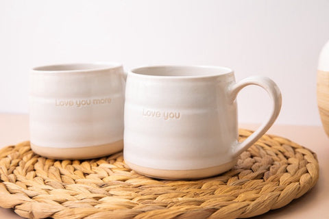 I Love You Mugs 2pc Set - 380ml
