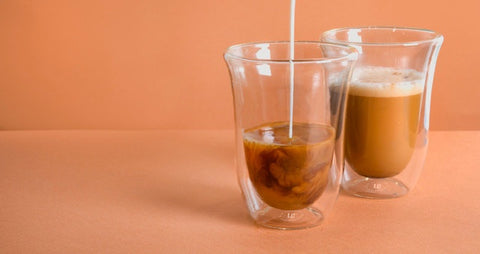 Double Walled Latte Glasses 300ml Set/2