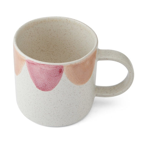 Stoneware Mug, Scallop, 380ml, Labelled