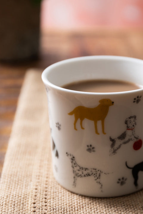 Fine Bone China 300ml Fluted Mug, Dog, Labelled