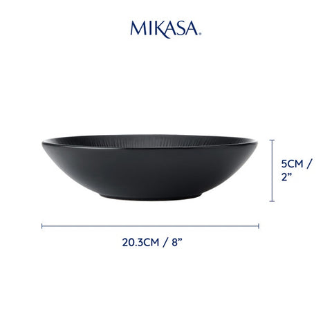 Jardin Midnight Pasta Bowl 20cm 4pc Set