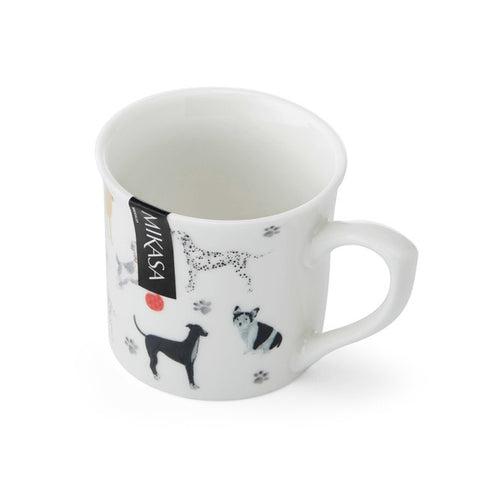 Fine Bone China 300ml Fluted Mug, Dog, Labelled