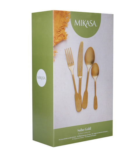 Soho Gold 16pc Cutlery Set