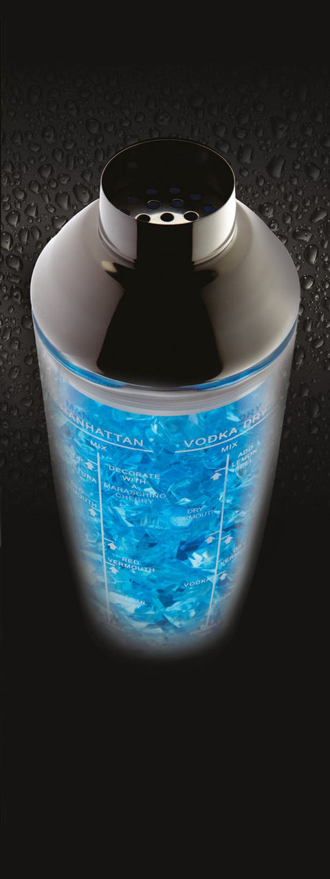 Cocktail Shaker SS Glass 700ml