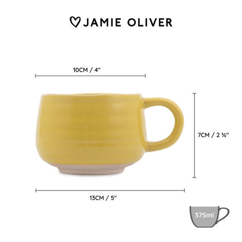Big Love Stoneware 375ml Cosy Cuppa Mug, Yellow, Gift Boxed
