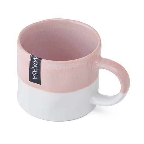 Stoneware Mug, Ombre Pink, 350ml, Labelled